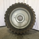480/80R50 Firestone Radial Deep Tread 23 R-1W on Agco Corp Gray 10-Hole Formed Plate W/Weight Holes 85%