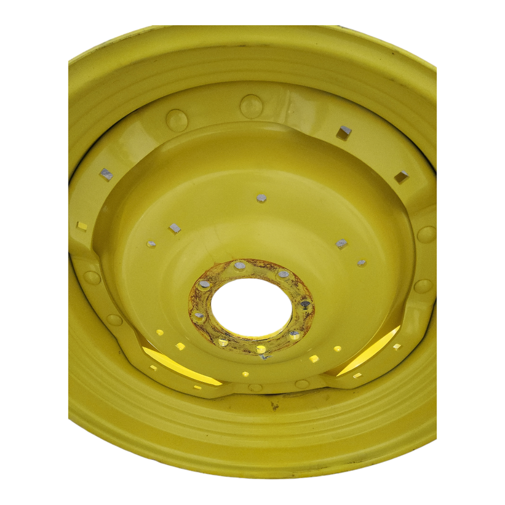 8-Hole Waffle Wheel (Groups of 2 bolts) Center for 34" Rim, John Deere Yellow