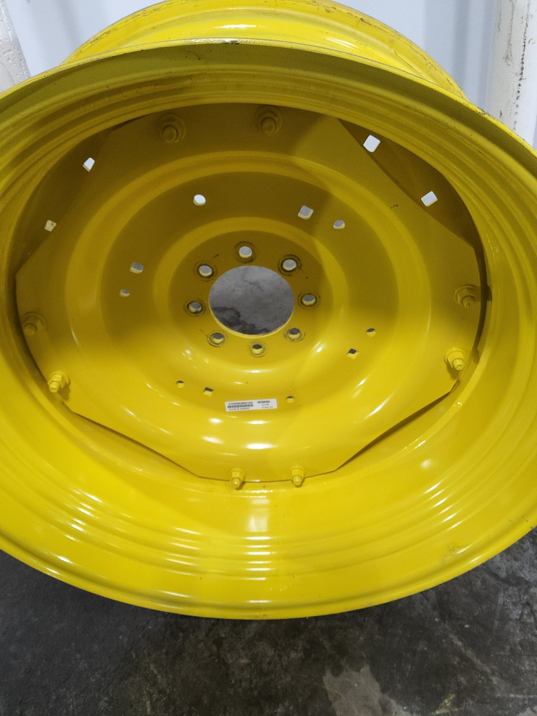 8-Hole Waffle Wheel (Groups of 2 bolts) Center for 34" Rim, John Deere Yellow