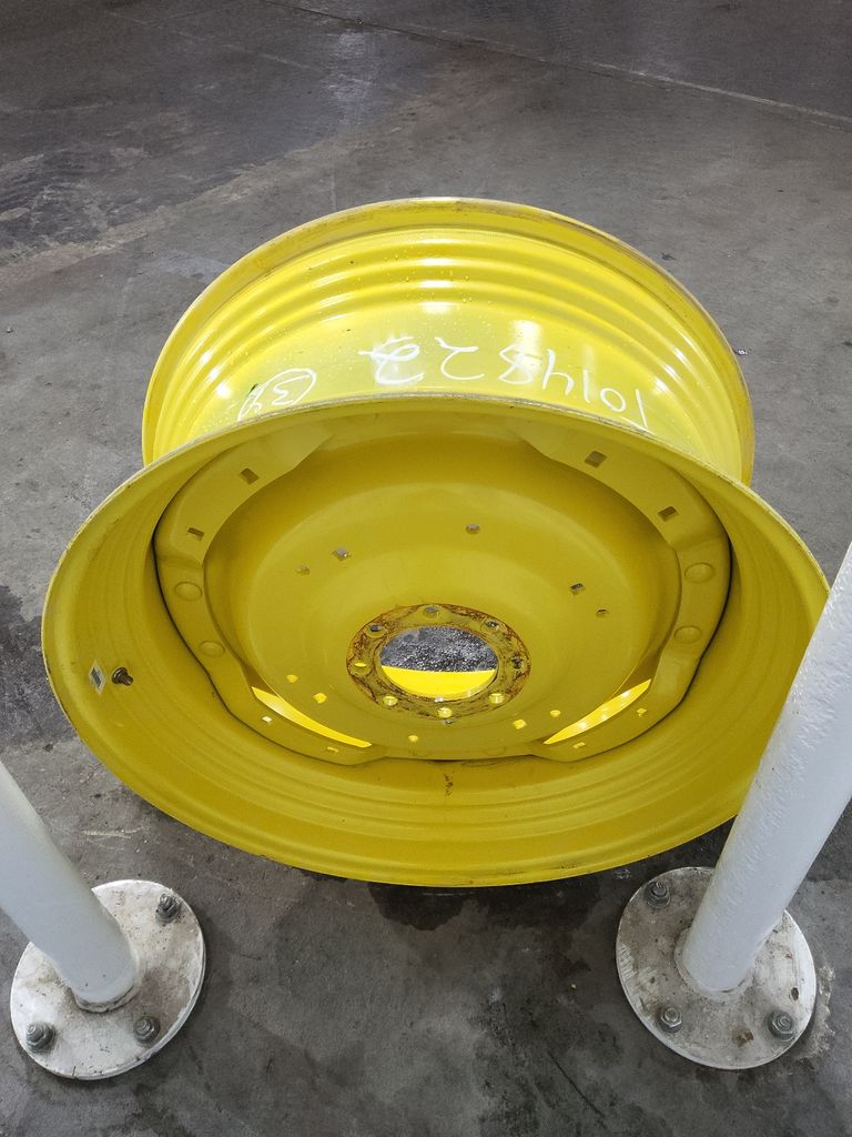 15"W x 34"D, John Deere Yellow Waffle Wheel (Groups of 2 bolts)