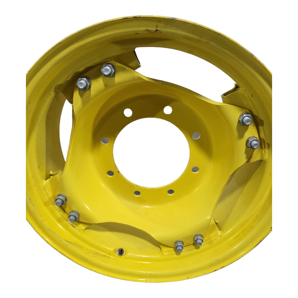 8-Hole Rim with Clamp/U-Clamp (groups of 2 bolts) Center for 24" Rim, John Deere Yellow