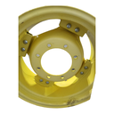 10"W x 24"D Rim with Clamp/U-Clamp (groups of 2 bolts) Rim with 8-Hole Center, John Deere Yellow