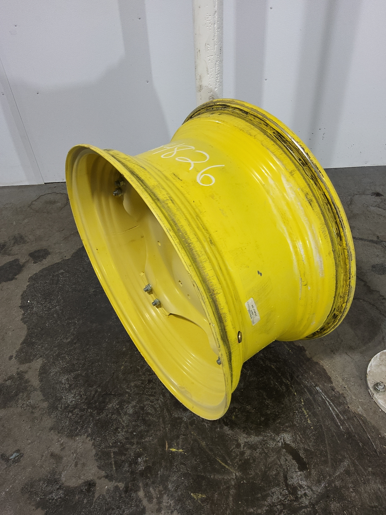 15"W x 30"D, John Deere Yellow 8-Hole Rim with Clamp/U-Clamp (groups of 2 bolts)