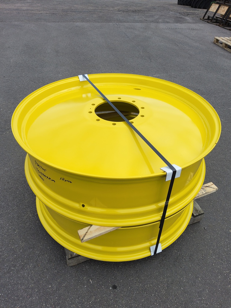 12"W x 46"D, John Deere Yellow 10-Hole Formed Plate