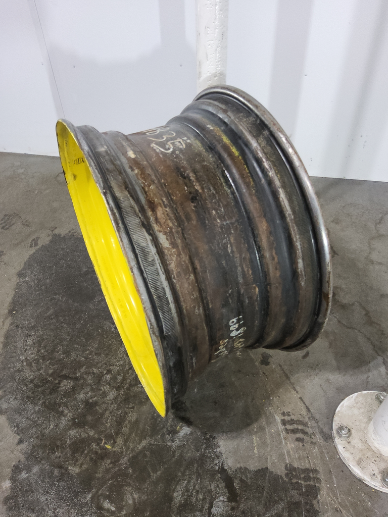 15"W x 30"D, John Deere Yellow 8-Hole Formed Plate