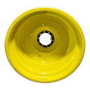 LSW 1250/35R46 Goodyear Farm DT830 Optitrac R-1W on John Deere Yellow 10-Hole Formed Plate 80%