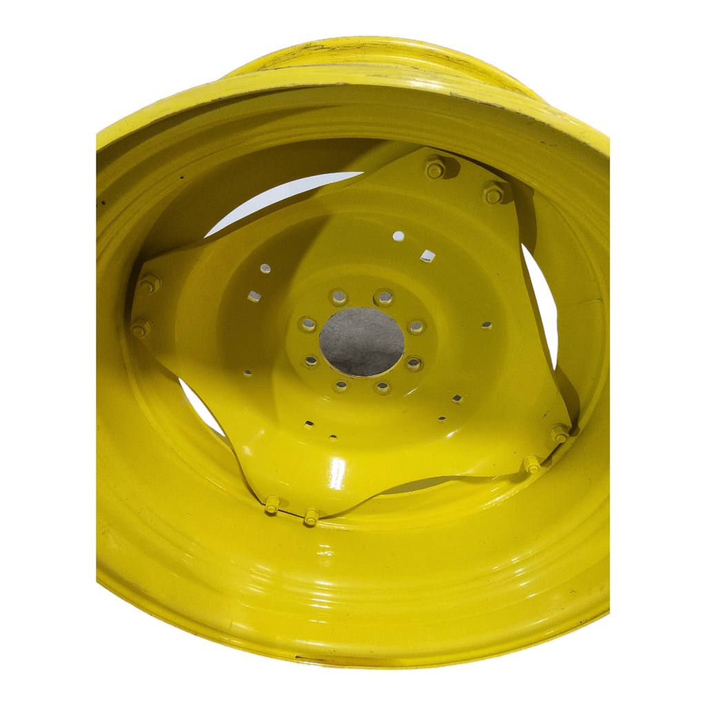 15"W x 34"D Stub Disc (groups of 2 bolts) Rim with 8-Hole Center, John Deere Yellow