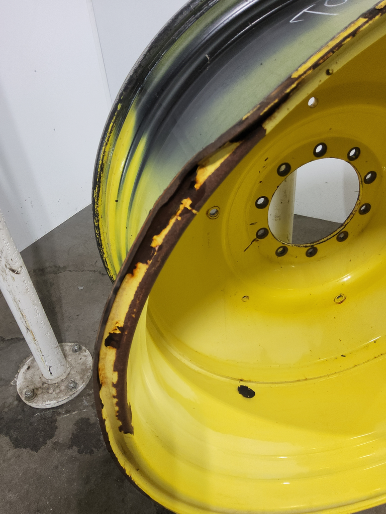 20"W x 46"D, John Deere Yellow 10-Hole Formed Plate