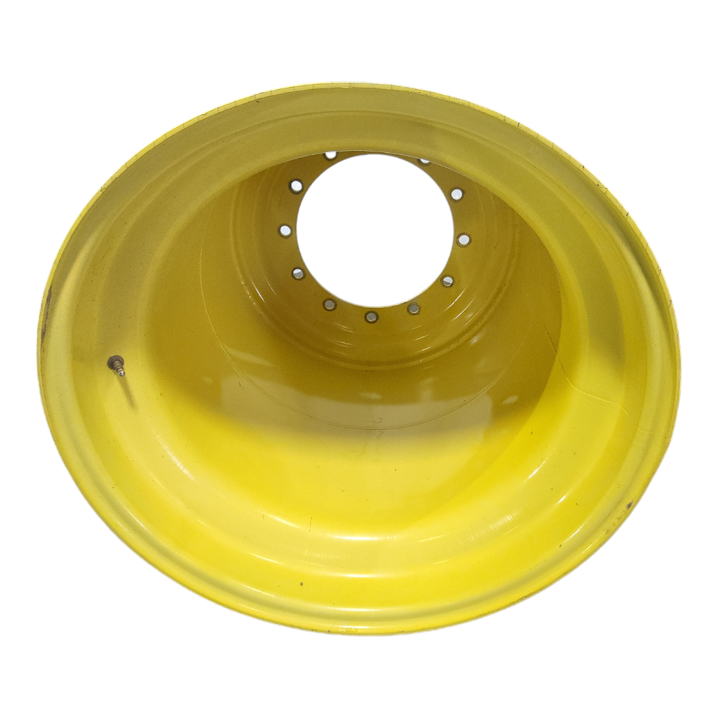 LSW 1100/35R32 Goodyear Farm Optitrac R-1W on John Deere Yellow 12-Hole Formed Plate 75%