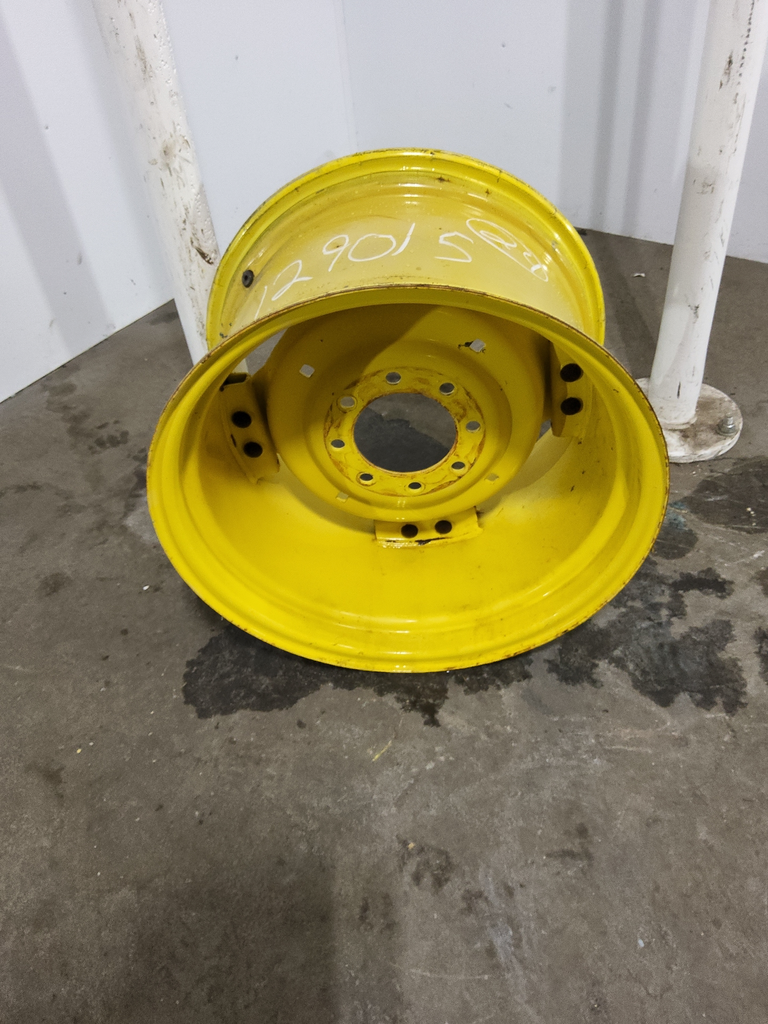 15"W x 24"D, John Deere Yellow 8-Hole Rim with Clamp/U-Clamp (groups of 2 bolts)