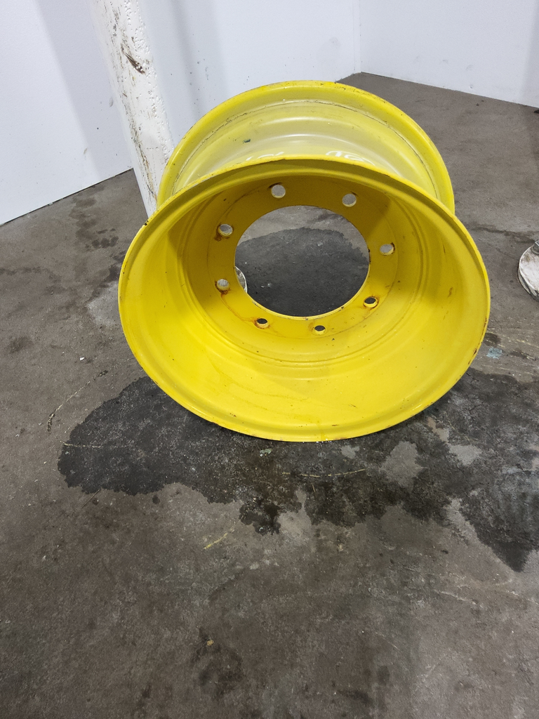 9"W x 18"D, John Deere Yellow 8-Hole Flat Plate