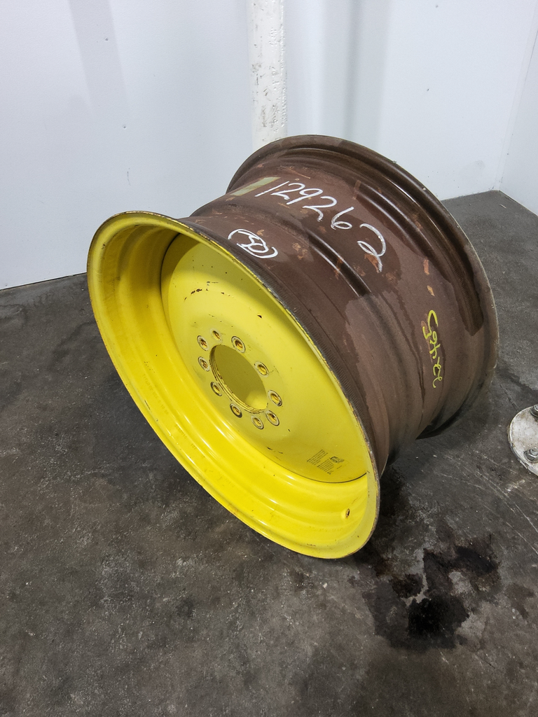 16"W x 30"D, John Deere Yellow 10-Hole Formed Plate