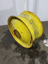 16"W x 34"D, John Deere Yellow 9-Hole Stamped Plate