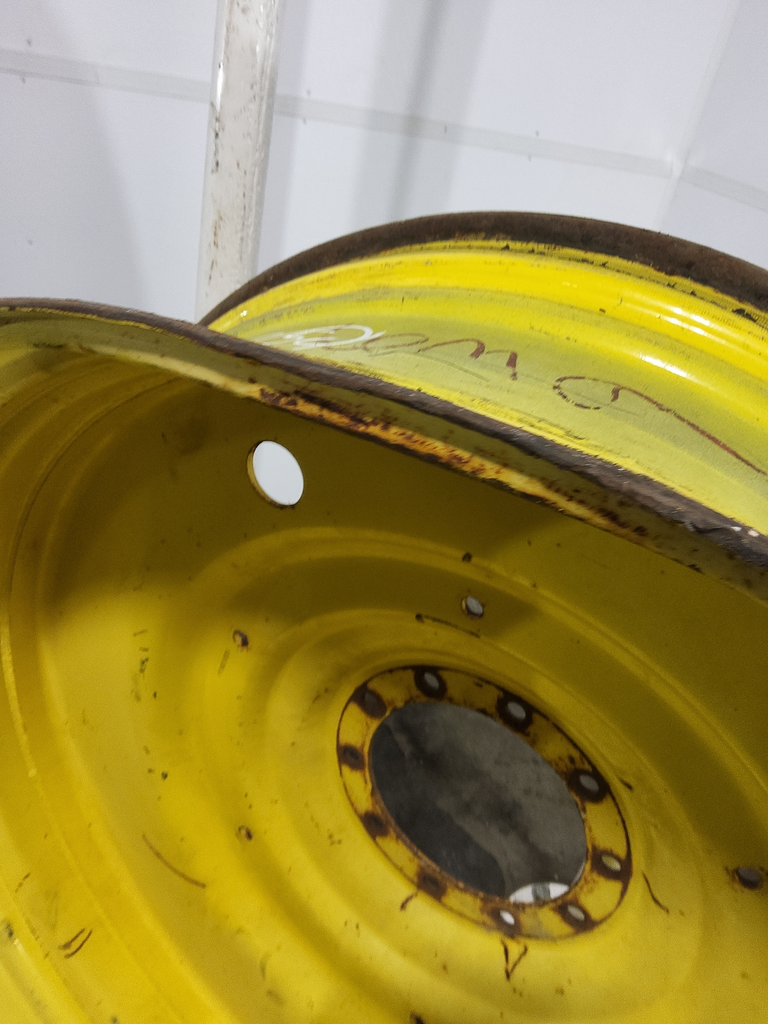 16"W x 50"D, John Deere Yellow 10-Hole Formed Plate