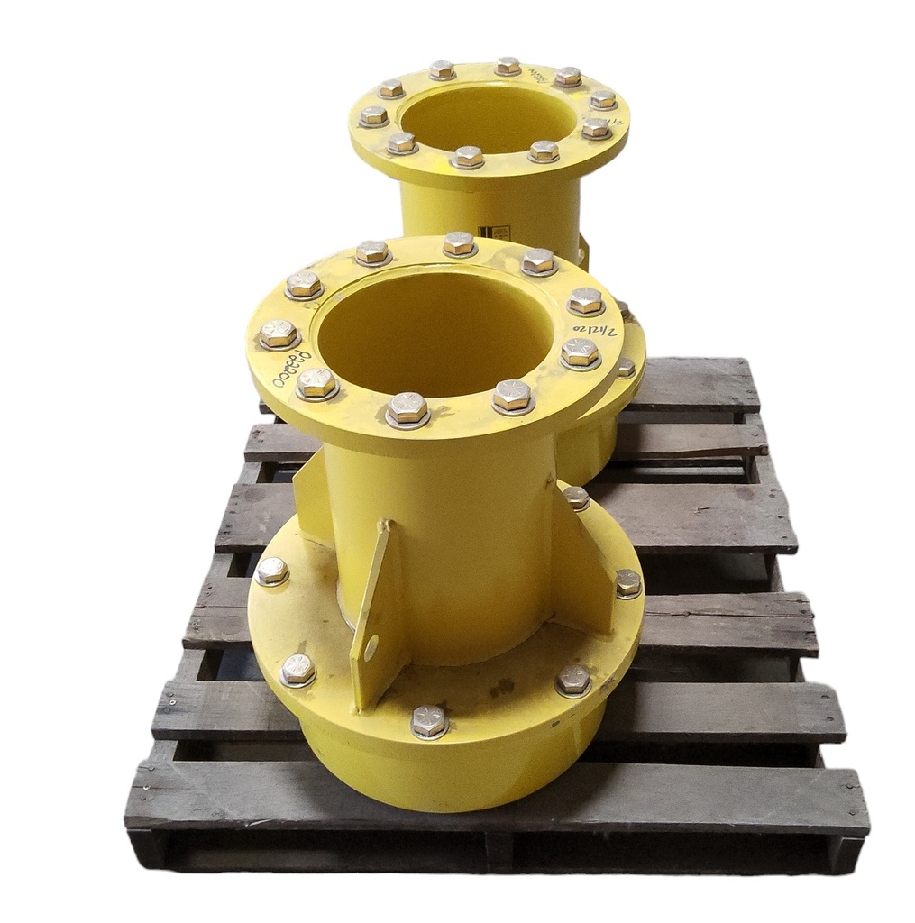 10-Hole 21.5"L Hub Extension(2-pc Spool Style), John Deere Yellow