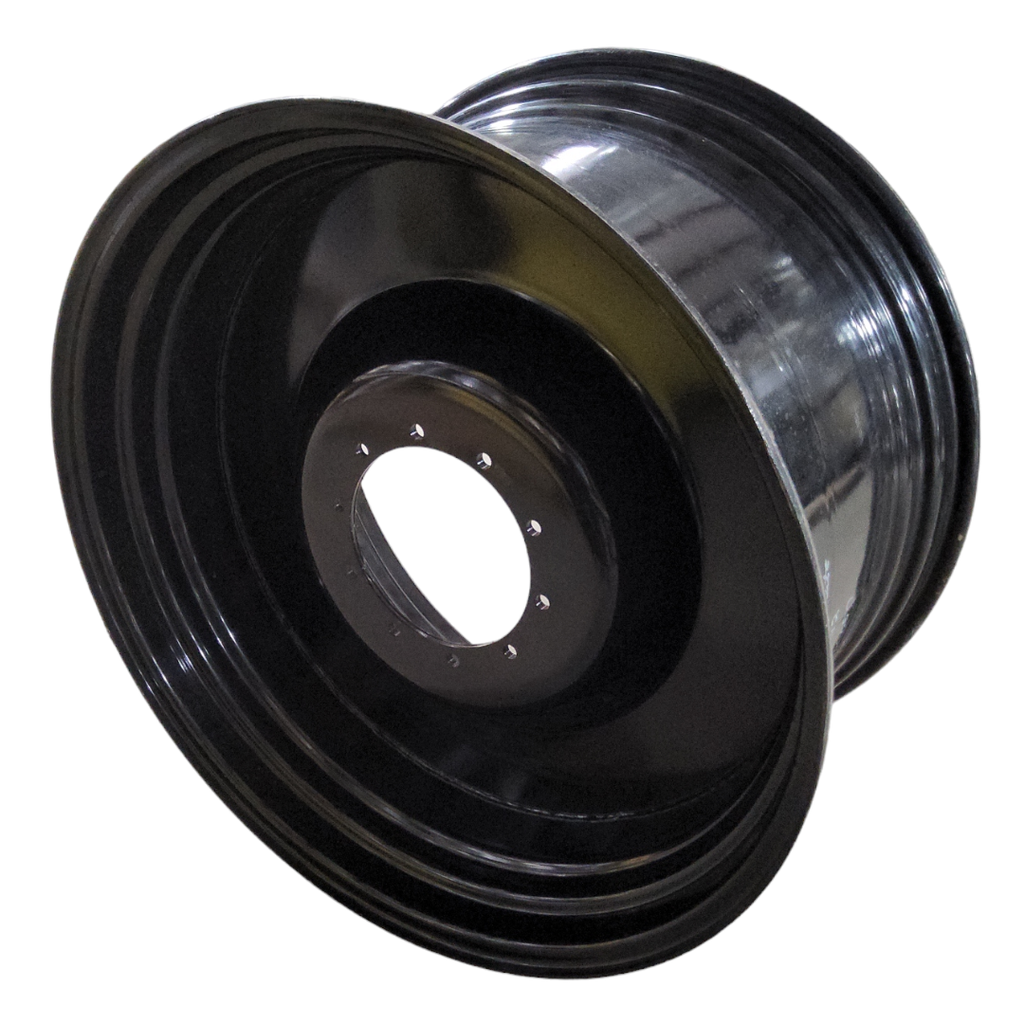 23"W x 42"D, Gloss Black 10-Hole Formed Plate