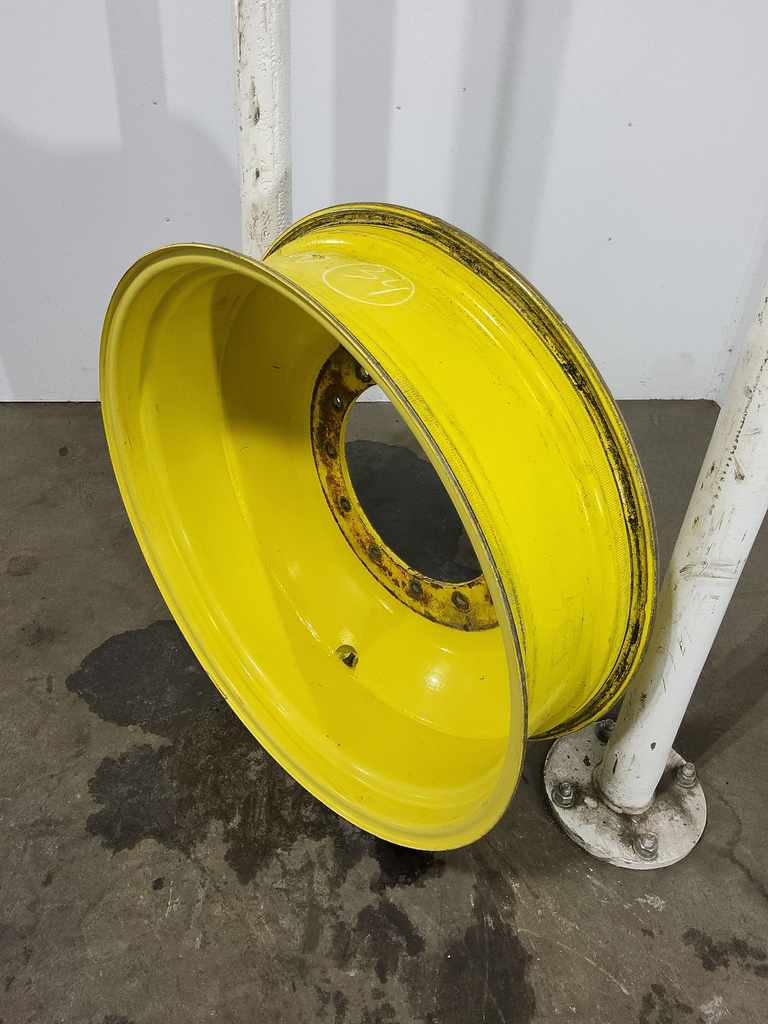 10"W x 34"D, John Deere Yellow 12-Hole Formed Plate