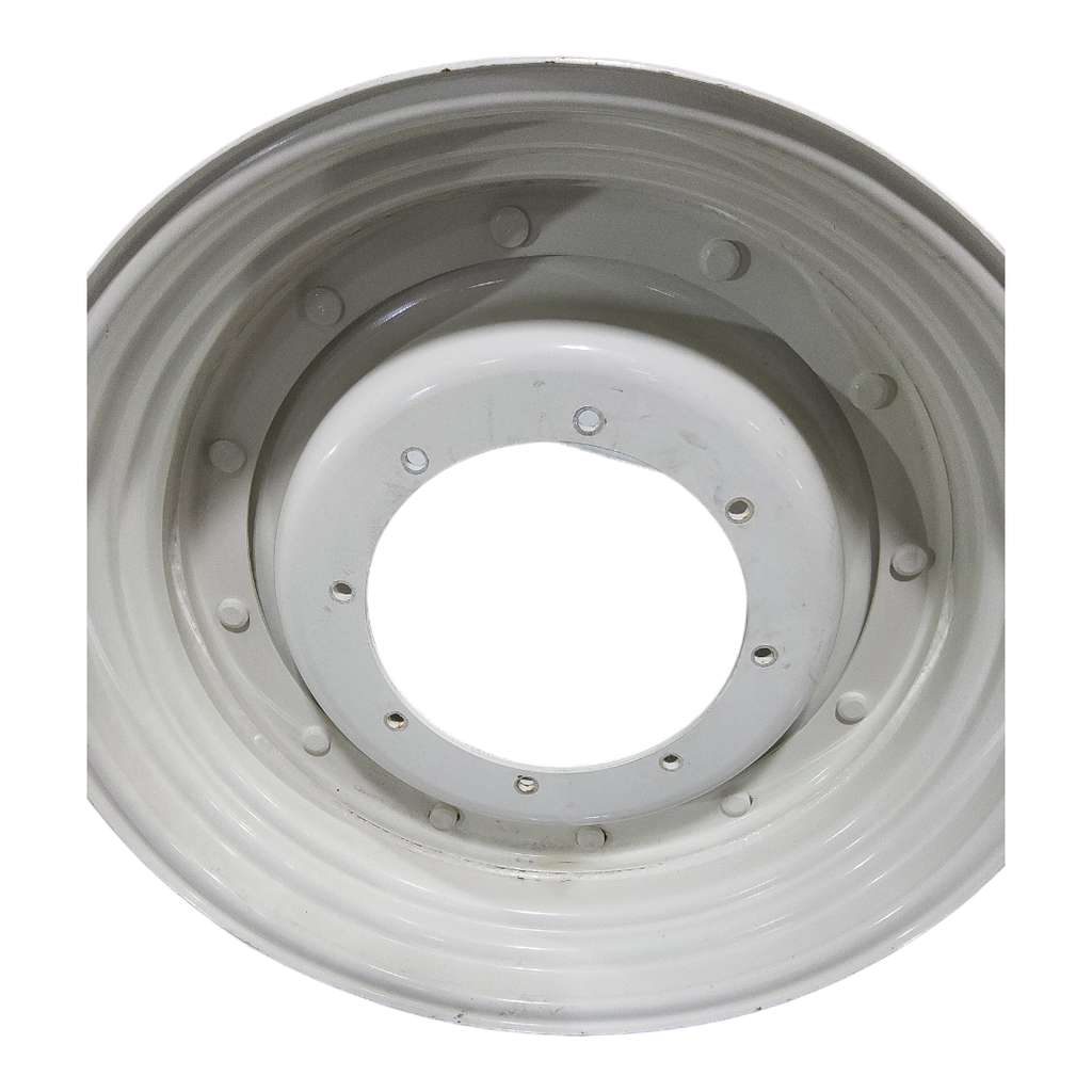 8-Hole Stub Disc Center for 34" Rim, New Holland White