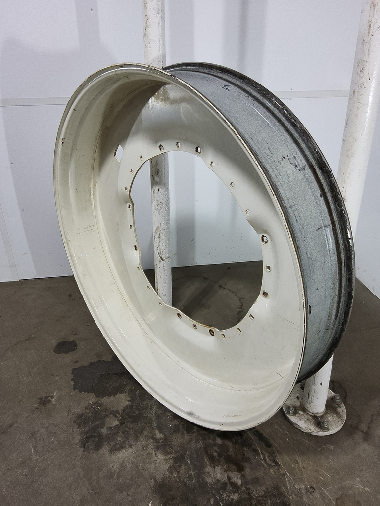 10"W x 54"D, New Holland White 12-Hole Waffle Wheel (Groups of 3 bolts)