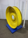 12"W x 54"D, John Deere Yellow 12-Hole Bubble Disc