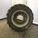 13.6/-28 Springfield Farm Aid All Purpose R-1 on Case IH Silver Mist 10-Hole Rim with Clamp/Loop Style 40%