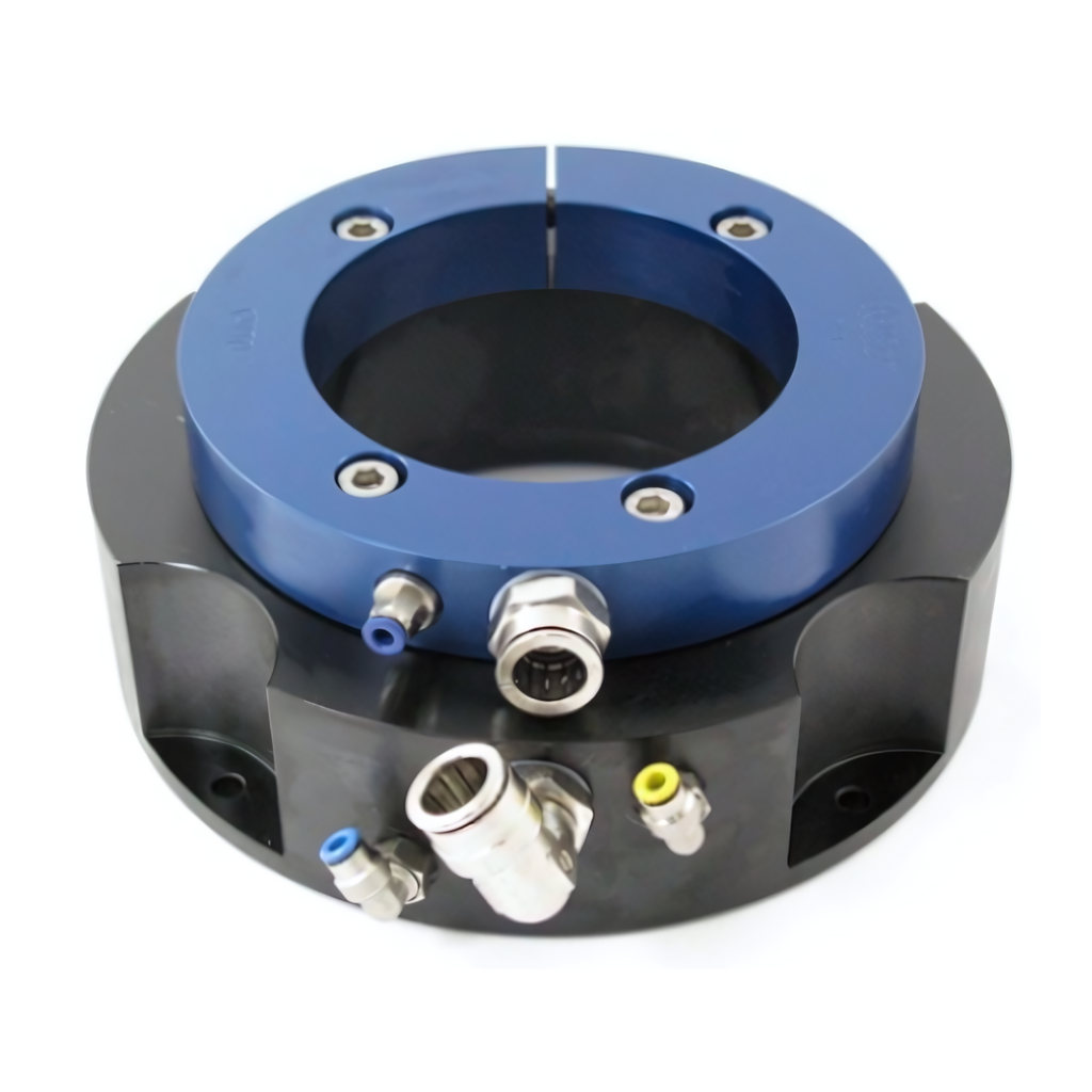 Rotary union for Ø 127 axle, screwable RDS/radial with clamp ring