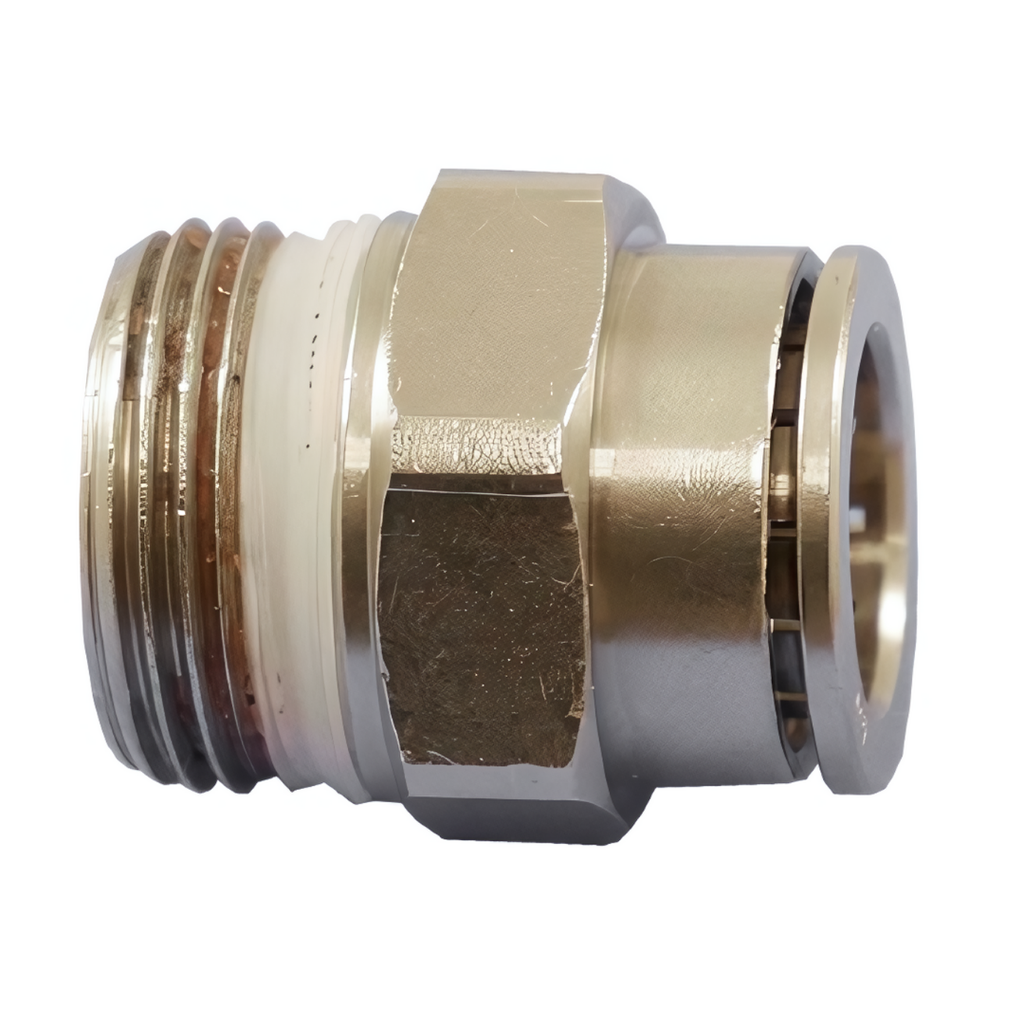 Straight plug-in connector for 1/2" - 14.