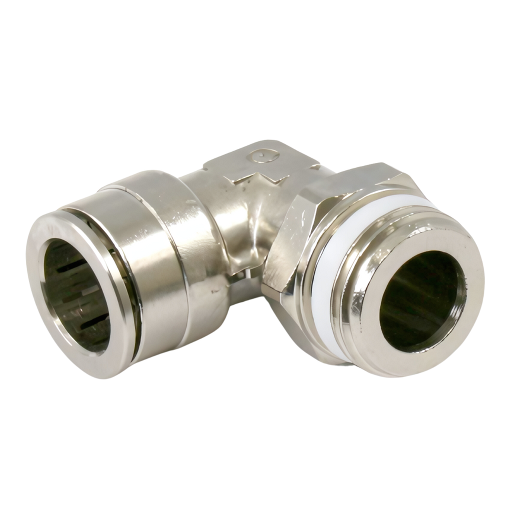 Swiveling elbow plug-in connector 1/2" - 14