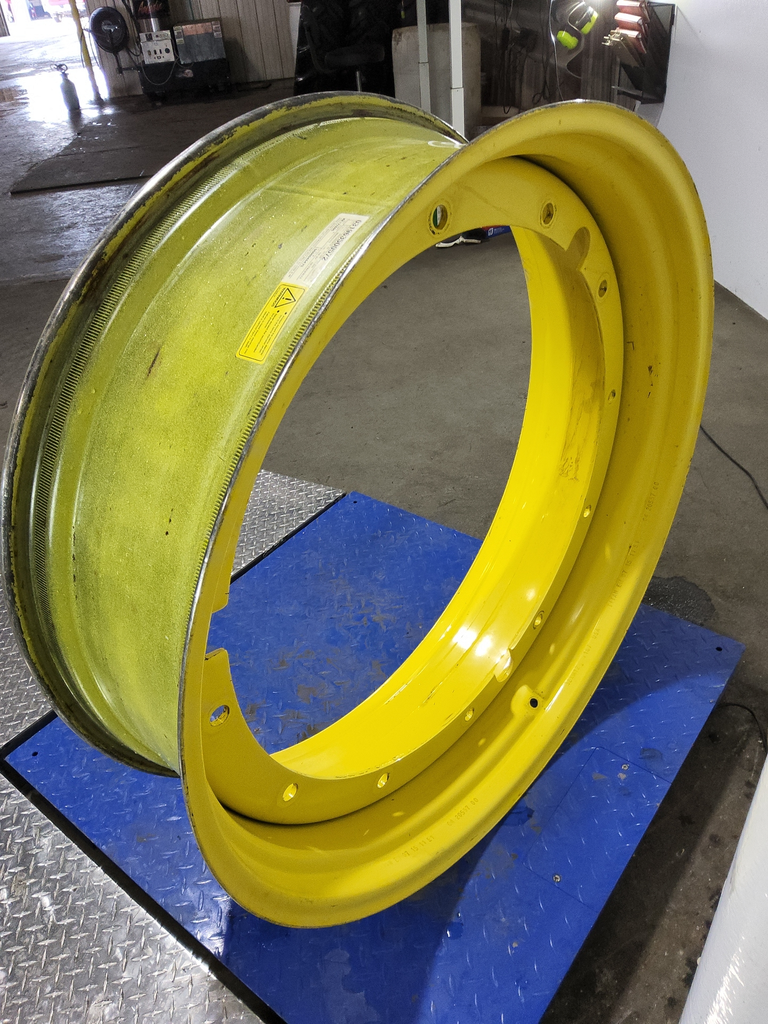 12"W x 38"D, John Deere Yellow 12-Hole Stub Disc