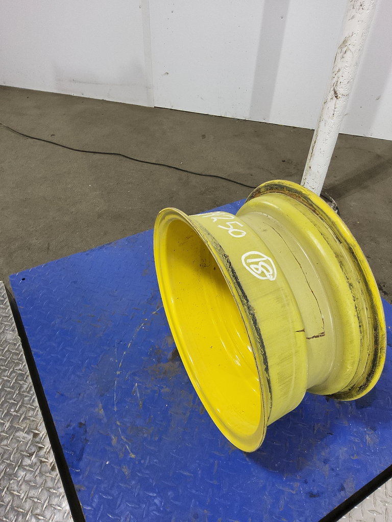 9"W x 18"D, John Deere Yellow 8-Hole Flat Plate