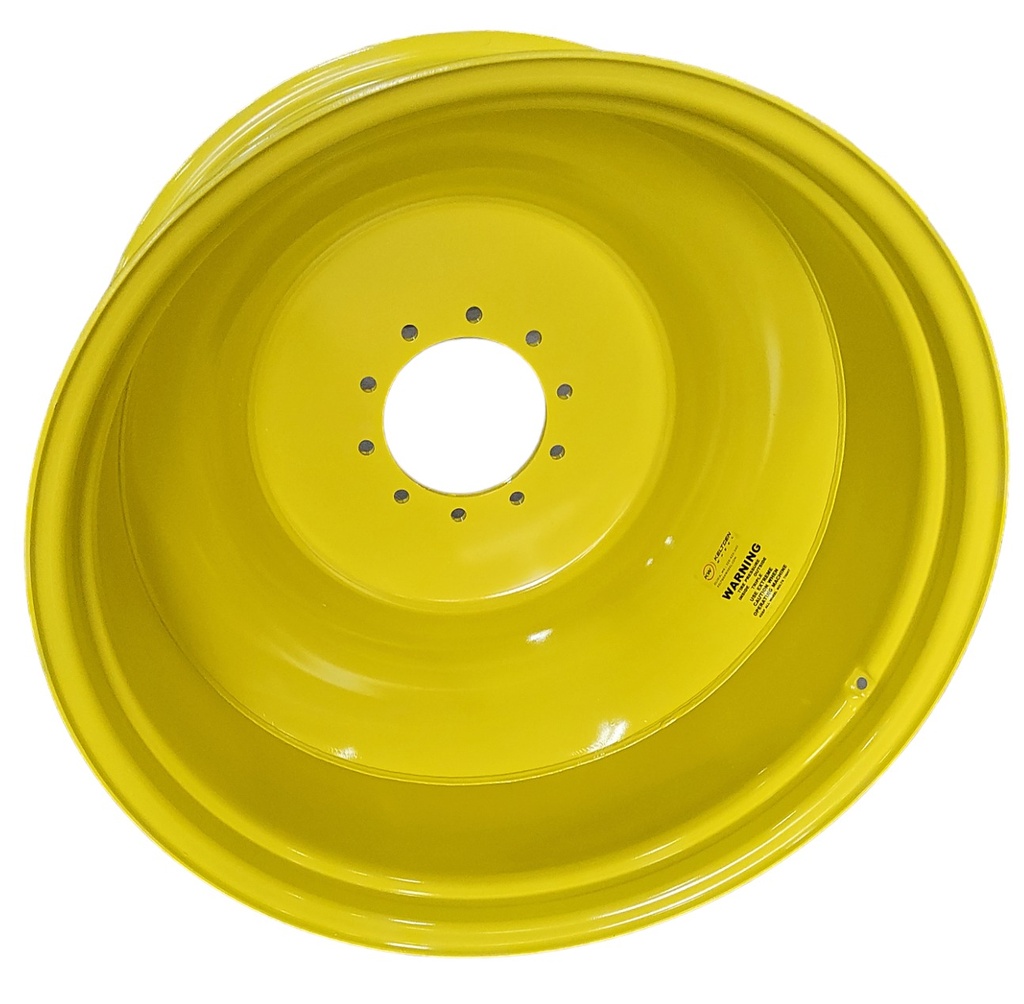 16"W x 38"D, John Deere Yellow 10-Hole Spun Disc