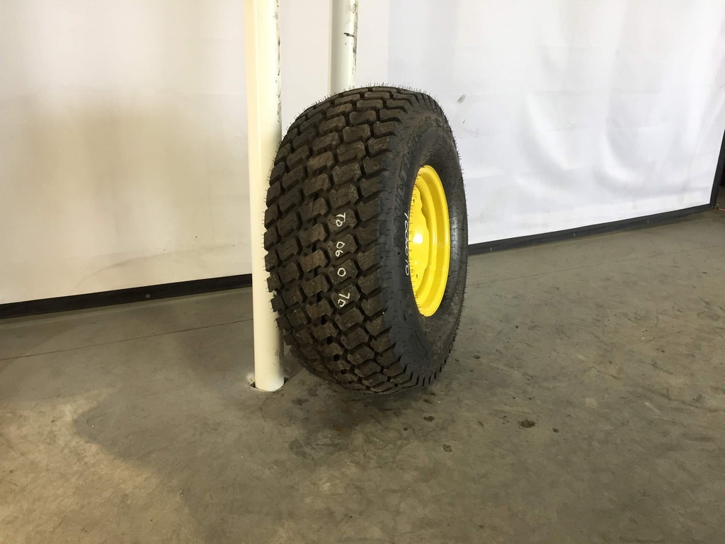 44/18.00-20 Titan Farm Multi Trac C/S NHS  HF-1 on John Deere Yellow 8-Hole Implement 99%