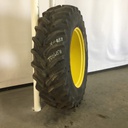 480/80R38 Goodyear Farm Dyna Torque Radial R-1 on John Deere Yellow 10-Hole Flat Plate 75%