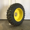 480/80R38 Goodyear Farm Dyna Torque Radial R-1 on John Deere Yellow 10-Hole Flat Plate 75%