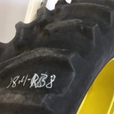 480/80R38 Goodyear Farm Dyna Torque Radial R-1 on John Deere Yellow 10-Hole Flat Plate 75%