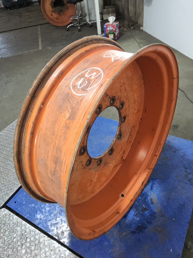 10"W x 32"D, Kubota Orange 10-Hole Flat Plate