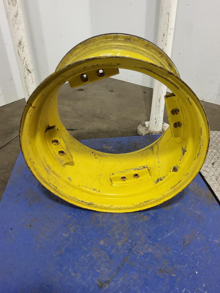 15"W x 24"D, John Deere Yellow 8-Hole Rim with Clamp/U-Clamp (groups of 2 bolts)