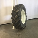 480/70R34 Michelin OmniBib R-1W on New Holland White 12-Hole Waffle Wheel (Groups of 2 bolts) 80%