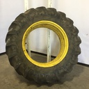 18"W x 38"D, John Deere Yellow 0-Hole Double Bevel 38" Cast
