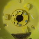 0-Hole Double Bevel 38" Cast Center for 38" Rim, John Deere Yellow