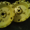 0-Hole Double Bevel 38" Cast Center for 38" Rim, John Deere Yellow
