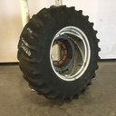 16.9/-28 Firestone All Traction 23 R-1 on Silver Aluminum/Black 10-Hole Power Adjust 40%