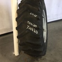 16.9/-28 Firestone All Traction 23 R-1 on Silver Aluminum/Black 10-Hole Power Adjust 40%