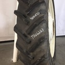480/80R50 Goodyear Farm DT800 Super Traction R-1W on New Holland White 10-Hole Formed Plate W/Weight Holes 75%
