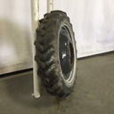 320/85R38 Goodyear Farm DT800 Super Traction R-1W on Case IH Silver Mist/Black 12-Hole Waffle Wheel (Groups of 3 bolts) 50%