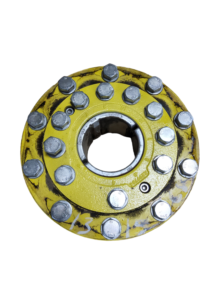 10-Hole Wedg-Lok OE Style, 4.72" (120.02mm) axle, John Deere Yellow