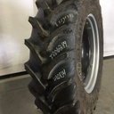 420/85R34 Firestone Radial All Traction DT R-1W on Case IH Silver Mist/Black 12-Hole Waffle Wheel (Groups of 2 bolts) 99%