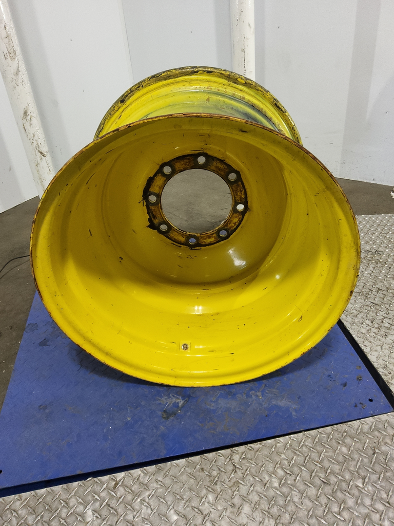 20"W x 26"D, John Deere Yellow 8-Hole Formed Plate