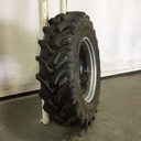 420/85R34 Firestone Radial All Traction DT R-1W on Case IH Silver Mist/Black 12-Hole Waffle Wheel (Groups of 2 bolts) 99%