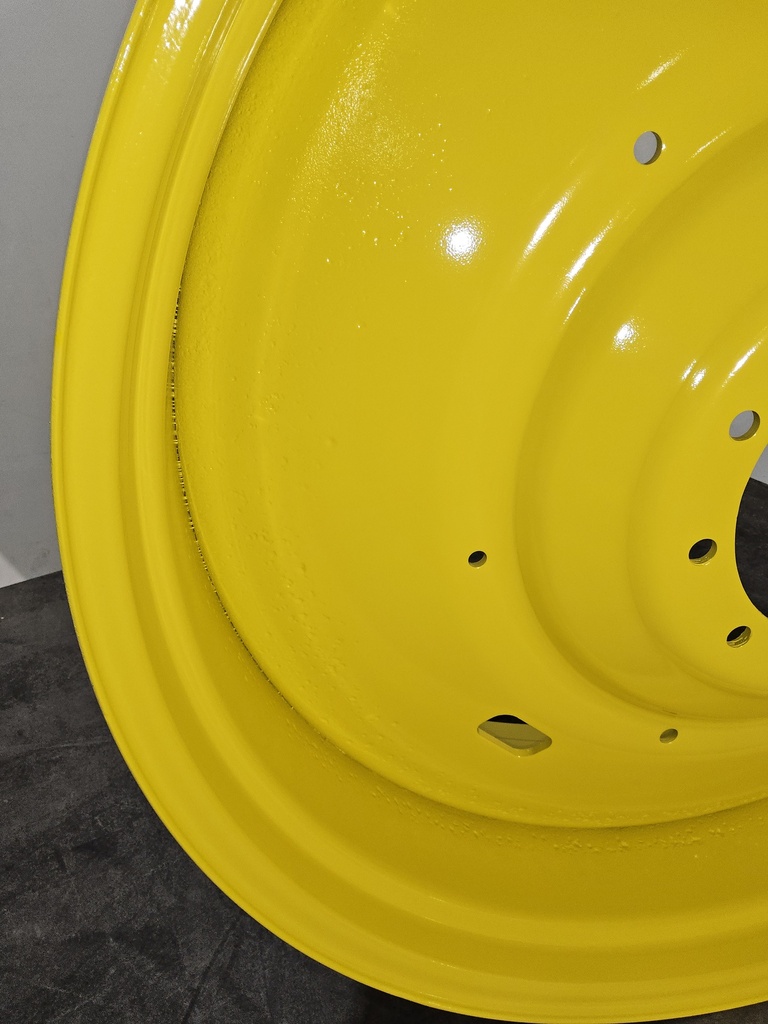 16"W x 46"D, John Deere Yellow 10-Hole Formed Plate